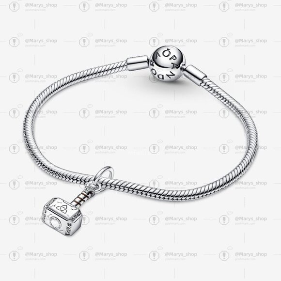 Pandora Marvel The Avengers Thor's Hammer Dangle Charm - Picture 4 of 5